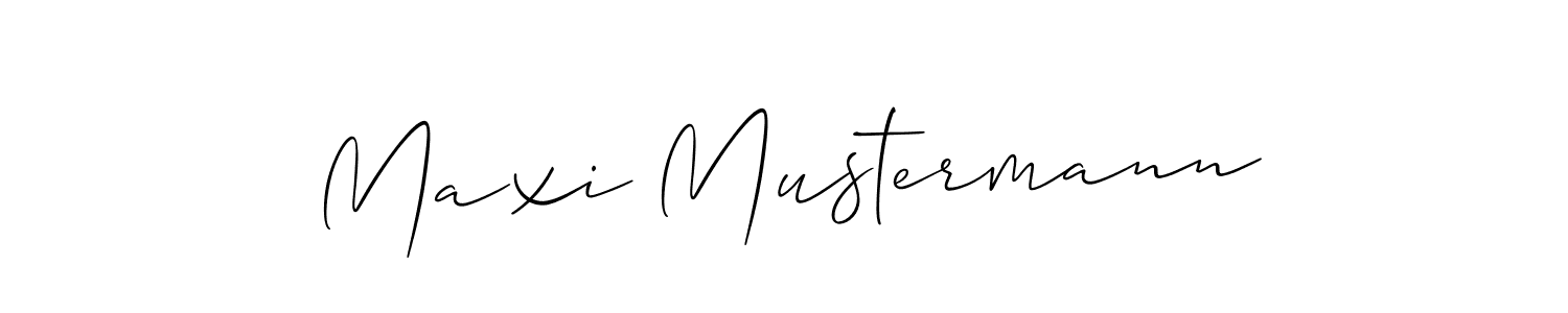 Similarly Allison_Script is the best handwritten signature design. Signature creator online .You can use it as an online autograph creator for name Maxi Mustermann. Maxi Mustermann signature style 2 images and pictures png