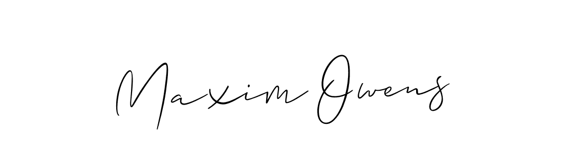 The best way (Allison_Script) to make a short signature is to pick only two or three words in your name. The name Maxim Owens include a total of six letters. For converting this name. Maxim Owens signature style 2 images and pictures png