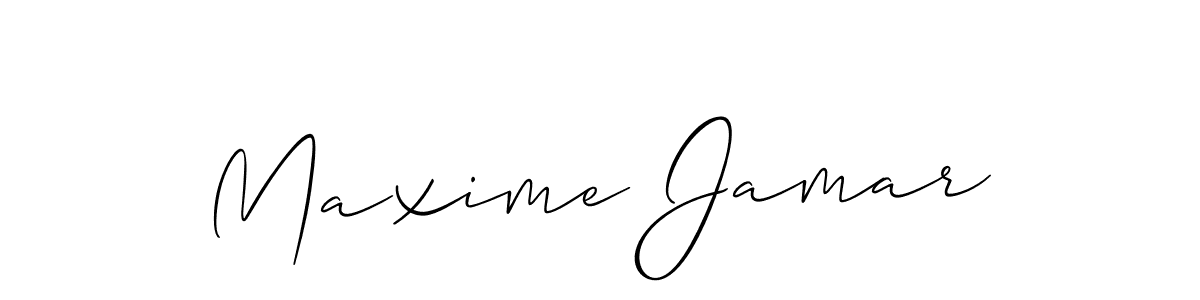 if you are searching for the best signature style for your name Maxime Jamar. so please give up your signature search. here we have designed multiple signature styles  using Allison_Script. Maxime Jamar signature style 2 images and pictures png