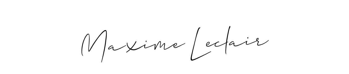 Make a short Maxime Leclair signature style. Manage your documents anywhere anytime using Allison_Script. Create and add eSignatures, submit forms, share and send files easily. Maxime Leclair signature style 2 images and pictures png