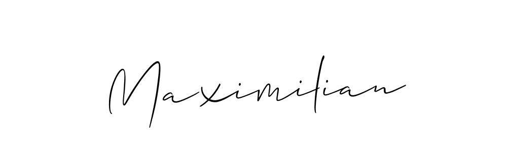 Use a signature maker to create a handwritten signature online. With this signature software, you can design (Allison_Script) your own signature for name Maximilian. Maximilian signature style 2 images and pictures png