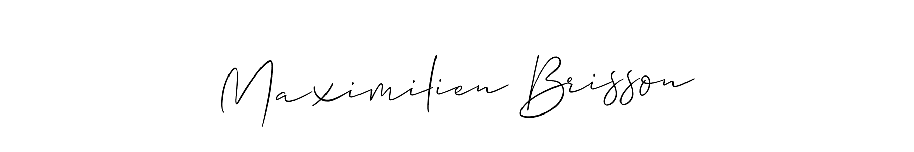 Design your own signature with our free online signature maker. With this signature software, you can create a handwritten (Allison_Script) signature for name Maximilien Brisson. Maximilien Brisson signature style 2 images and pictures png