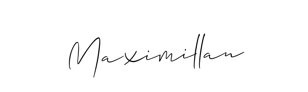 It looks lik you need a new signature style for name Maximillan. Design unique handwritten (Allison_Script) signature with our free signature maker in just a few clicks. Maximillan signature style 2 images and pictures png