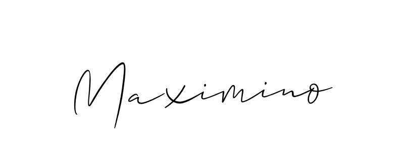 if you are searching for the best signature style for your name Maximino. so please give up your signature search. here we have designed multiple signature styles  using Allison_Script. Maximino signature style 2 images and pictures png