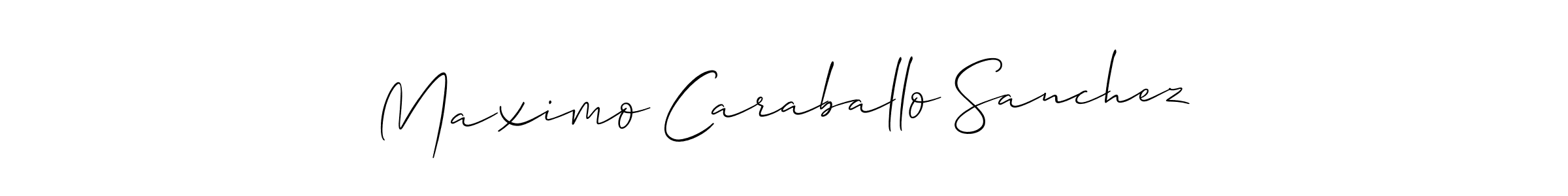 Best and Professional Signature Style for Maximo Caraballo Sanchez. Allison_Script Best Signature Style Collection. Maximo Caraballo Sanchez signature style 2 images and pictures png