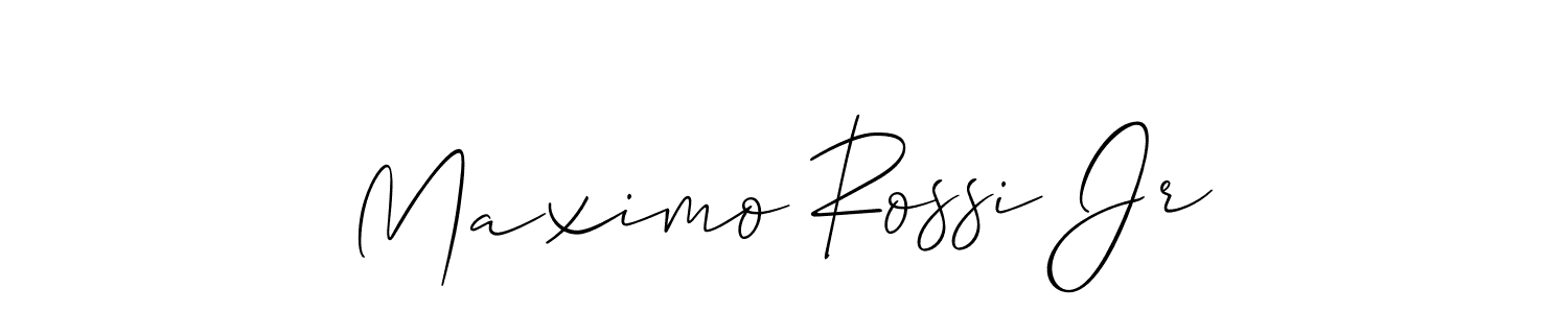 See photos of Maximo Rossi Jr official signature by Spectra . Check more albums & portfolios. Read reviews & check more about Allison_Script font. Maximo Rossi Jr signature style 2 images and pictures png