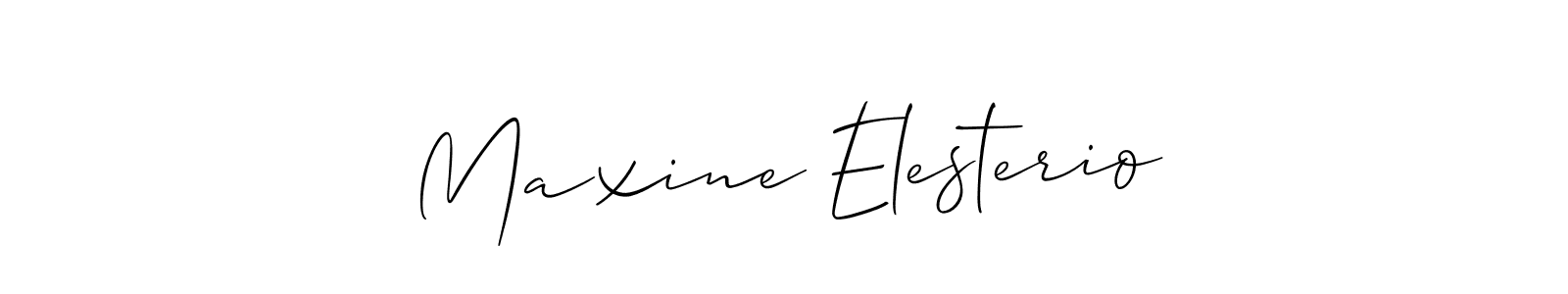 Best and Professional Signature Style for Maxine Elesterio. Allison_Script Best Signature Style Collection. Maxine Elesterio signature style 2 images and pictures png