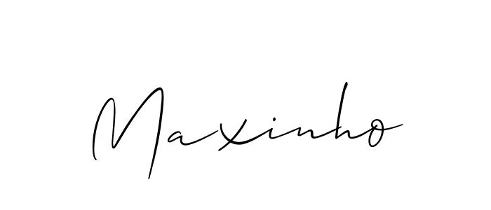 Create a beautiful signature design for name Maxinho. With this signature (Allison_Script) fonts, you can make a handwritten signature for free. Maxinho signature style 2 images and pictures png