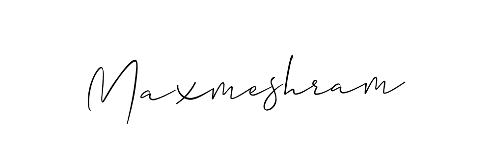 Maxmeshram stylish signature style. Best Handwritten Sign (Allison_Script) for my name. Handwritten Signature Collection Ideas for my name Maxmeshram. Maxmeshram signature style 2 images and pictures png