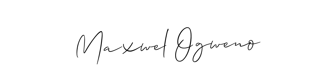 How to Draw Maxwel Ogweno signature style? Allison_Script is a latest design signature styles for name Maxwel Ogweno. Maxwel Ogweno signature style 2 images and pictures png