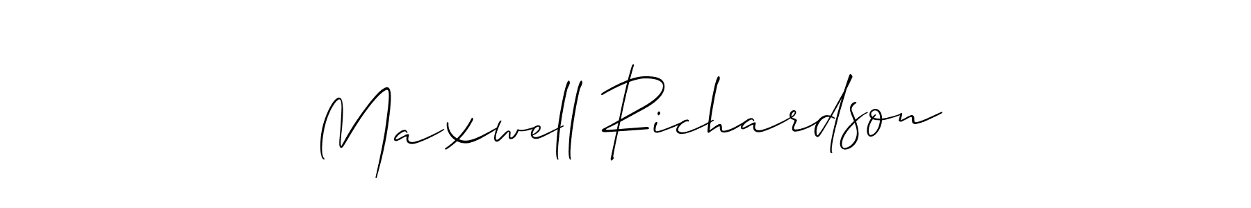 It looks lik you need a new signature style for name Maxwell Richardson. Design unique handwritten (Allison_Script) signature with our free signature maker in just a few clicks. Maxwell Richardson signature style 2 images and pictures png