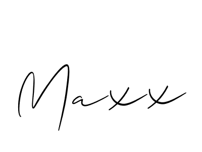 Also You can easily find your signature by using the search form. We will create Maxx name handwritten signature images for you free of cost using Allison_Script sign style. Maxx signature style 2 images and pictures png