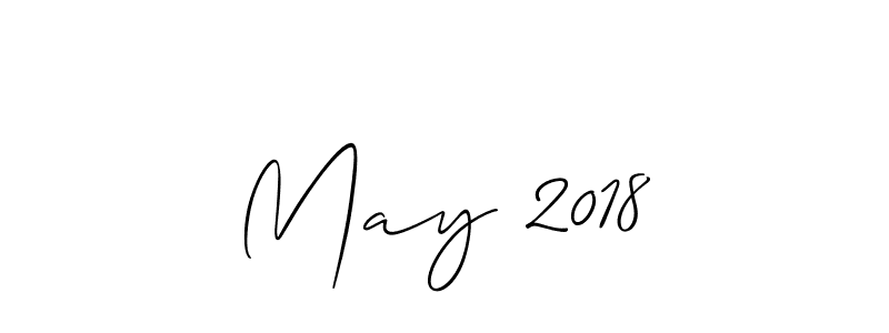 Design your own signature with our free online signature maker. With this signature software, you can create a handwritten (Allison_Script) signature for name May 2018. May 2018 signature style 2 images and pictures png