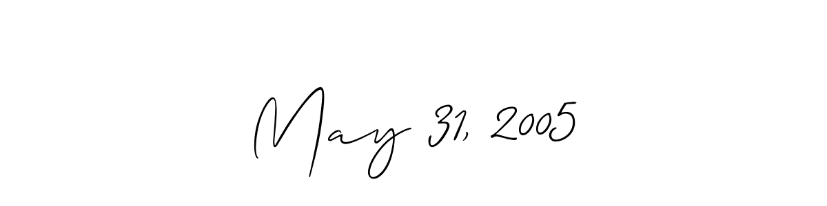 The best way (Allison_Script) to make a short signature is to pick only two or three words in your name. The name May 31, 2005 include a total of six letters. For converting this name. May 31, 2005 signature style 2 images and pictures png