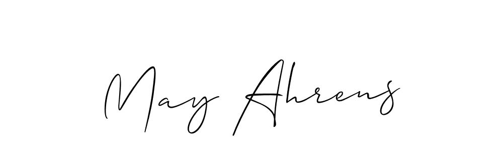 if you are searching for the best signature style for your name May Ahrens. so please give up your signature search. here we have designed multiple signature styles  using Allison_Script. May Ahrens signature style 2 images and pictures png