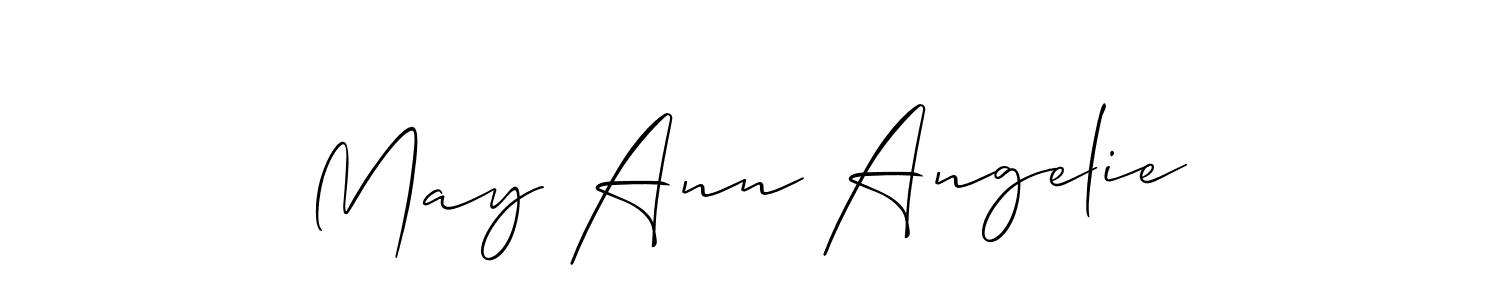 Check out images of Autograph of May Ann Angelie name. Actor May Ann Angelie Signature Style. Allison_Script is a professional sign style online. May Ann Angelie signature style 2 images and pictures png