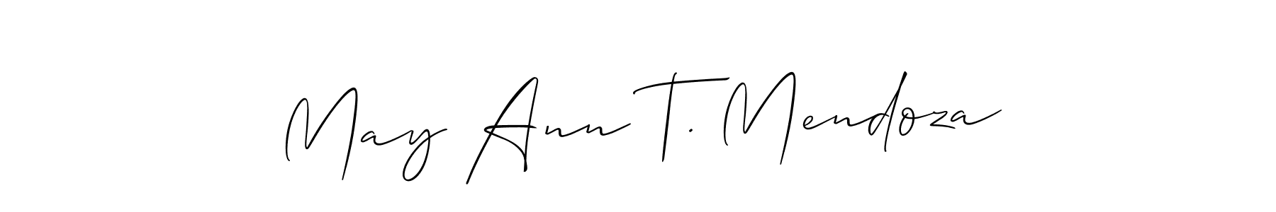 Once you've used our free online signature maker to create your best signature Allison_Script style, it's time to enjoy all of the benefits that May Ann T. Mendoza name signing documents. May Ann T. Mendoza signature style 2 images and pictures png