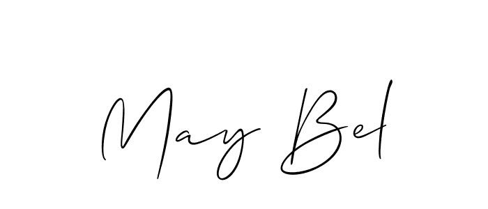 Allison_Script is a professional signature style that is perfect for those who want to add a touch of class to their signature. It is also a great choice for those who want to make their signature more unique. Get May Bel name to fancy signature for free. May Bel signature style 2 images and pictures png