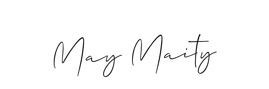 This is the best signature style for the May Maity name. Also you like these signature font (Allison_Script). Mix name signature. May Maity signature style 2 images and pictures png