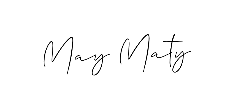 Make a short May Maty signature style. Manage your documents anywhere anytime using Allison_Script. Create and add eSignatures, submit forms, share and send files easily. May Maty signature style 2 images and pictures png