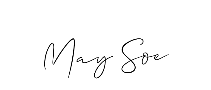 Allison_Script is a professional signature style that is perfect for those who want to add a touch of class to their signature. It is also a great choice for those who want to make their signature more unique. Get May Soe name to fancy signature for free. May Soe signature style 2 images and pictures png