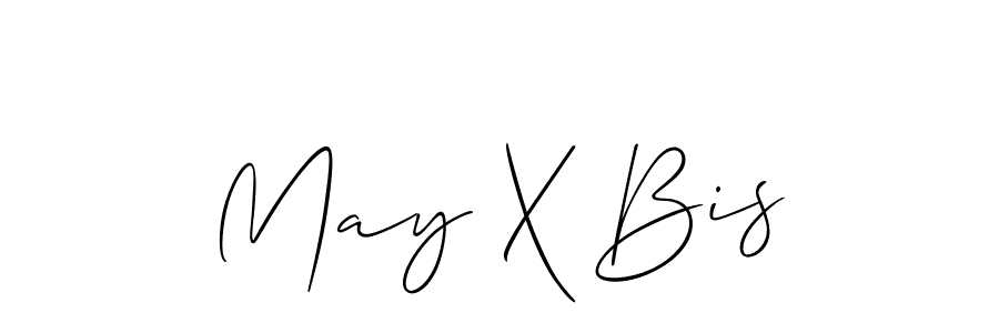 Make a beautiful signature design for name May X Bis. With this signature (Allison_Script) style, you can create a handwritten signature for free. May X Bis signature style 2 images and pictures png