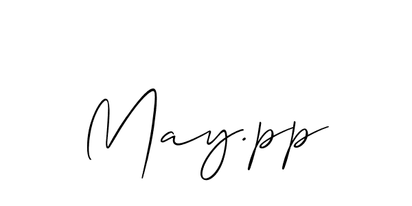 May.pp stylish signature style. Best Handwritten Sign (Allison_Script) for my name. Handwritten Signature Collection Ideas for my name May.pp. May.pp signature style 2 images and pictures png