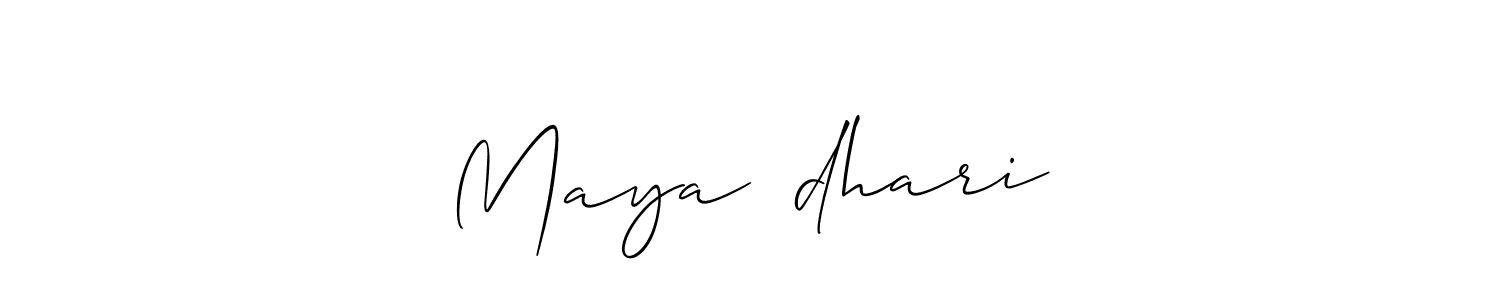 if you are searching for the best signature style for your name Mayaचौdhari. so please give up your signature search. here we have designed multiple signature styles  using Allison_Script. Mayaचौdhari signature style 2 images and pictures png