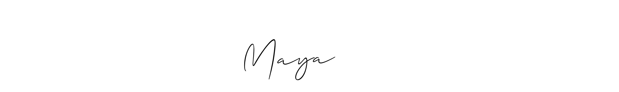 Also we have Maya चौधरी name is the best signature style. Create professional handwritten signature collection using Allison_Script autograph style. Maya चौधरी signature style 2 images and pictures png