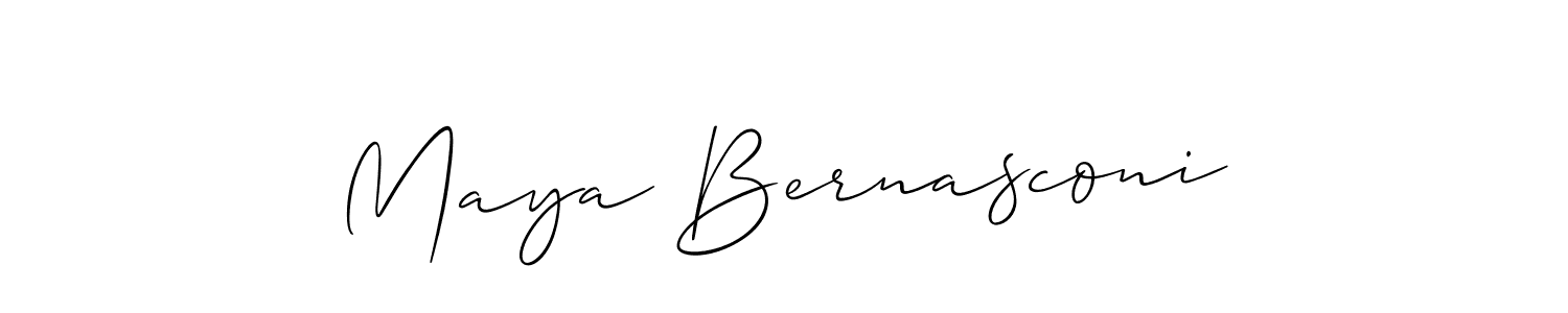 How to make Maya Bernasconi signature? Allison_Script is a professional autograph style. Create handwritten signature for Maya Bernasconi name. Maya Bernasconi signature style 2 images and pictures png