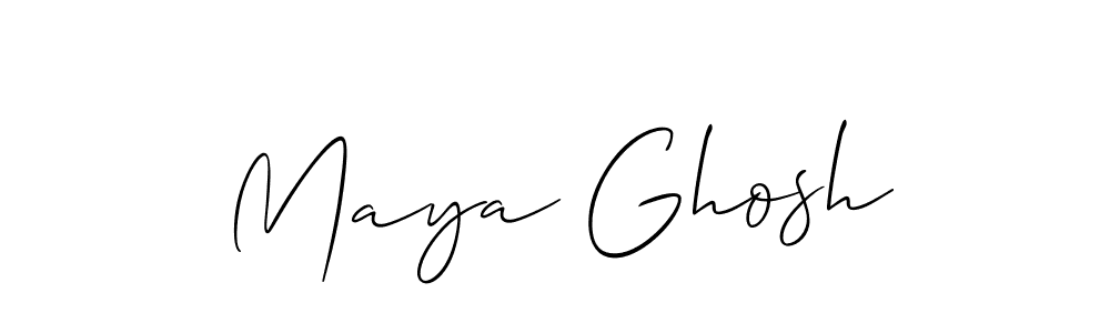 Maya Ghosh stylish signature style. Best Handwritten Sign (Allison_Script) for my name. Handwritten Signature Collection Ideas for my name Maya Ghosh. Maya Ghosh signature style 2 images and pictures png