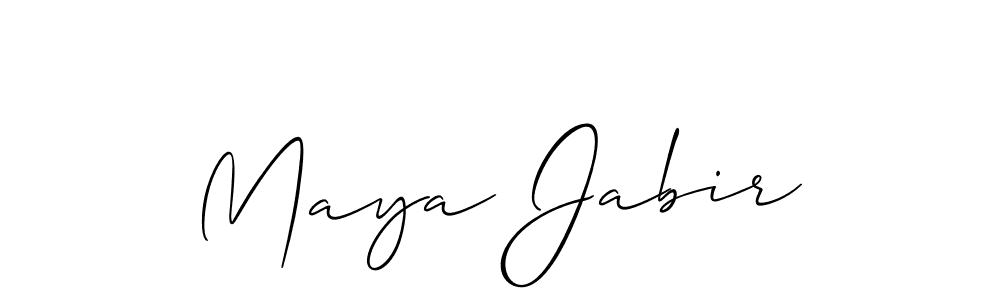 Also You can easily find your signature by using the search form. We will create Maya Jabir name handwritten signature images for you free of cost using Allison_Script sign style. Maya Jabir signature style 2 images and pictures png