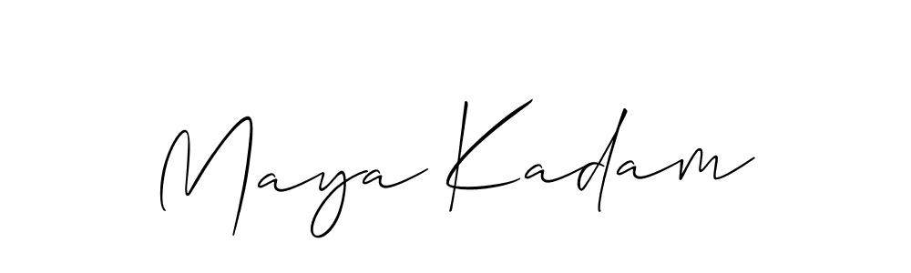 Best and Professional Signature Style for Maya Kadam. Allison_Script Best Signature Style Collection. Maya Kadam signature style 2 images and pictures png