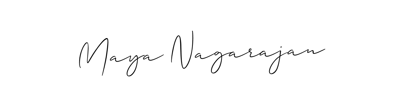 Maya Nagarajan stylish signature style. Best Handwritten Sign (Allison_Script) for my name. Handwritten Signature Collection Ideas for my name Maya Nagarajan. Maya Nagarajan signature style 2 images and pictures png
