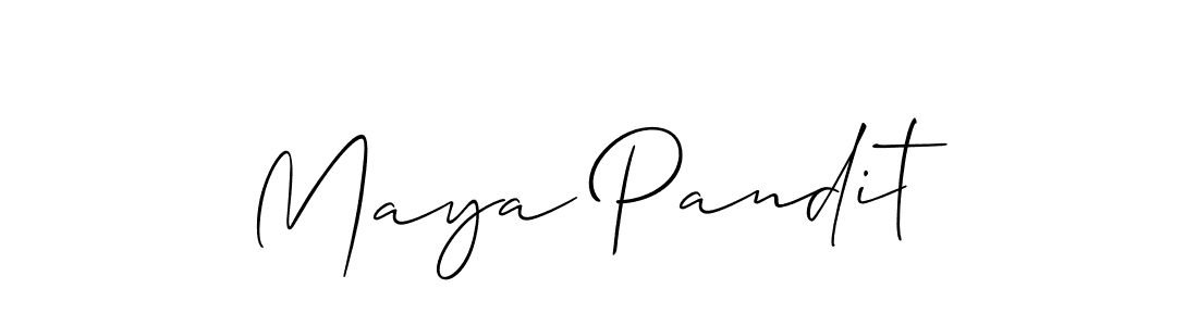 How to Draw Maya Pandit signature style? Allison_Script is a latest design signature styles for name Maya Pandit. Maya Pandit signature style 2 images and pictures png