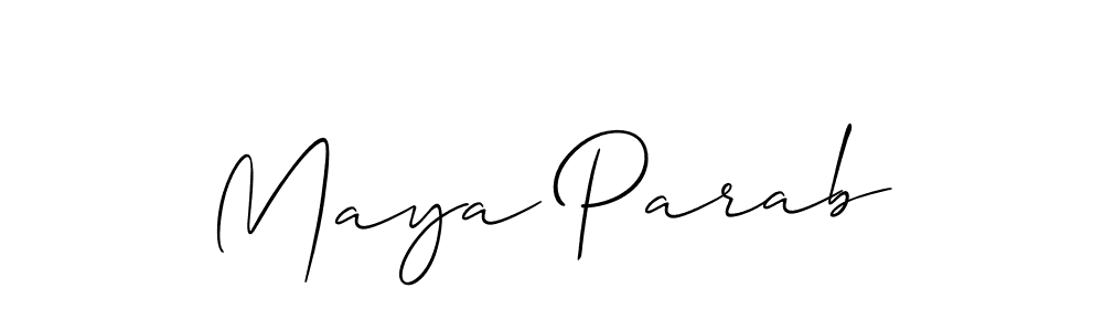 Check out images of Autograph of Maya Parab name. Actor Maya Parab Signature Style. Allison_Script is a professional sign style online. Maya Parab signature style 2 images and pictures png