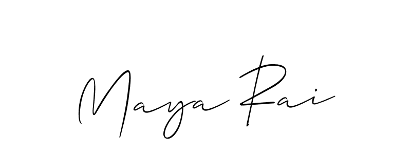 Best and Professional Signature Style for Maya Rai. Allison_Script Best Signature Style Collection. Maya Rai signature style 2 images and pictures png