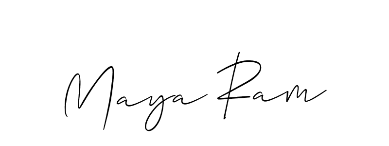 It looks lik you need a new signature style for name Maya Ram. Design unique handwritten (Allison_Script) signature with our free signature maker in just a few clicks. Maya Ram signature style 2 images and pictures png