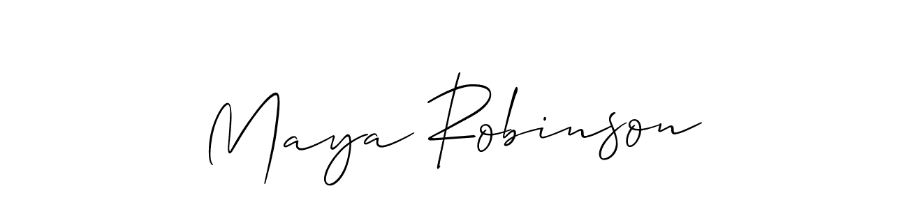 Similarly Allison_Script is the best handwritten signature design. Signature creator online .You can use it as an online autograph creator for name Maya Robinson. Maya Robinson signature style 2 images and pictures png