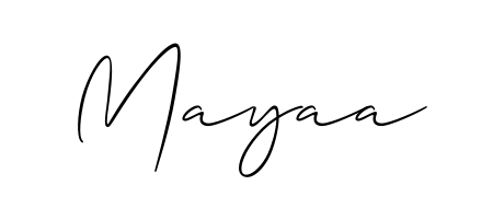 Allison_Script is a professional signature style that is perfect for those who want to add a touch of class to their signature. Get Mayaa name fancy signature for free. Mayaa signature style 2 images and pictures png
