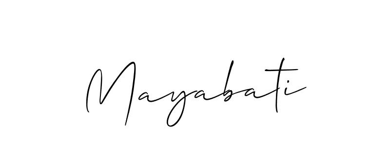 Similarly Allison_Script is the best handwritten signature design. Signature creator online .You can use it as an online autograph creator for name Mayabati. Mayabati signature style 2 images and pictures png