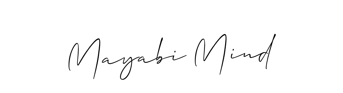 How to make Mayabi Mind signature? Allison_Script is a professional autograph style. Create handwritten signature for Mayabi Mind name. Mayabi Mind signature style 2 images and pictures png