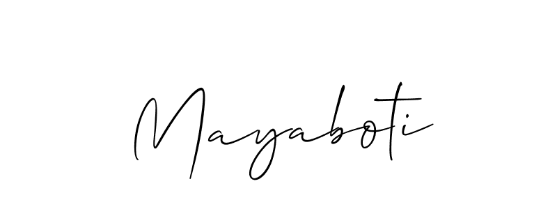 Similarly Allison_Script is the best handwritten signature design. Signature creator online .You can use it as an online autograph creator for name Mayaboti. Mayaboti signature style 2 images and pictures png
