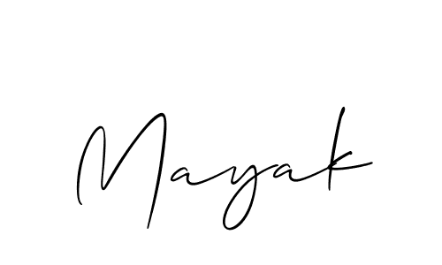 Allison_Script is a professional signature style that is perfect for those who want to add a touch of class to their signature. It is also a great choice for those who want to make their signature more unique. Get Mayak name to fancy signature for free. Mayak signature style 2 images and pictures png