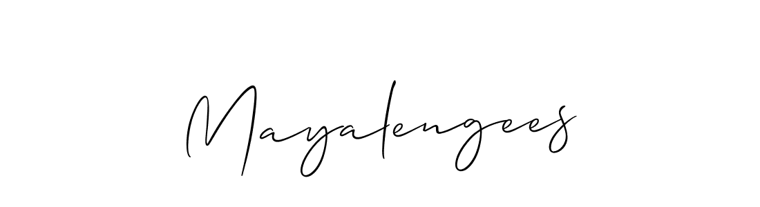 Also we have Mayalengees name is the best signature style. Create professional handwritten signature collection using Allison_Script autograph style. Mayalengees signature style 2 images and pictures png
