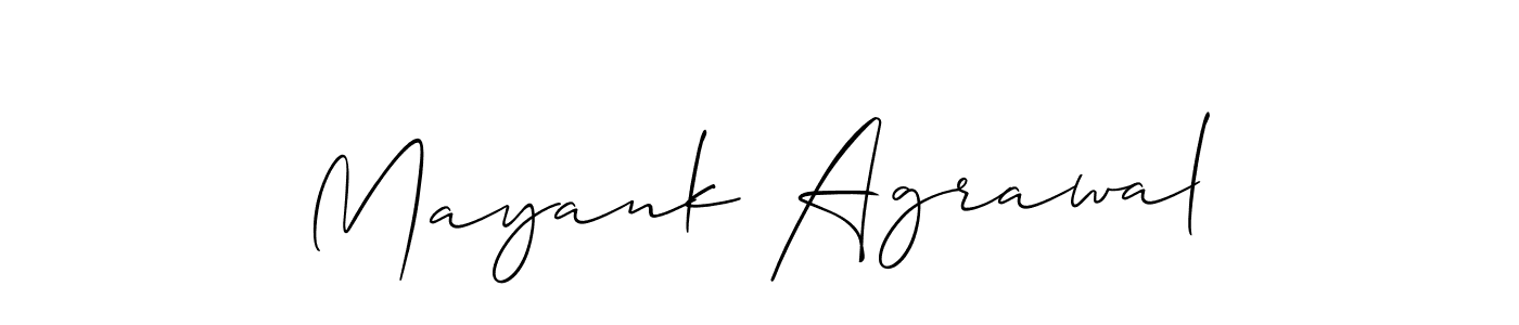 Also we have Mayank Agrawal name is the best signature style. Create professional handwritten signature collection using Allison_Script autograph style. Mayank Agrawal signature style 2 images and pictures png