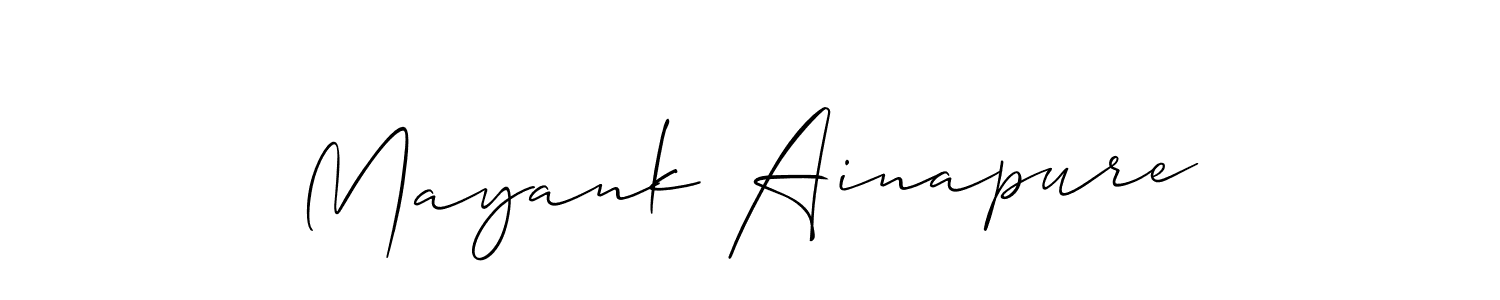 Check out images of Autograph of Mayank Ainapure name. Actor Mayank Ainapure Signature Style. Allison_Script is a professional sign style online. Mayank Ainapure signature style 2 images and pictures png