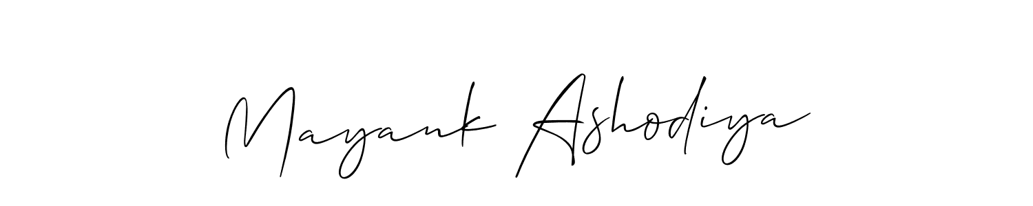 This is the best signature style for the Mayank Ashodiya name. Also you like these signature font (Allison_Script). Mix name signature. Mayank Ashodiya signature style 2 images and pictures png