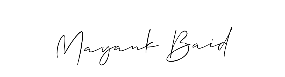 Here are the top 10 professional signature styles for the name Mayank Baid. These are the best autograph styles you can use for your name. Mayank Baid signature style 2 images and pictures png