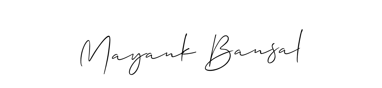 Also You can easily find your signature by using the search form. We will create Mayank Bansal name handwritten signature images for you free of cost using Allison_Script sign style. Mayank Bansal signature style 2 images and pictures png